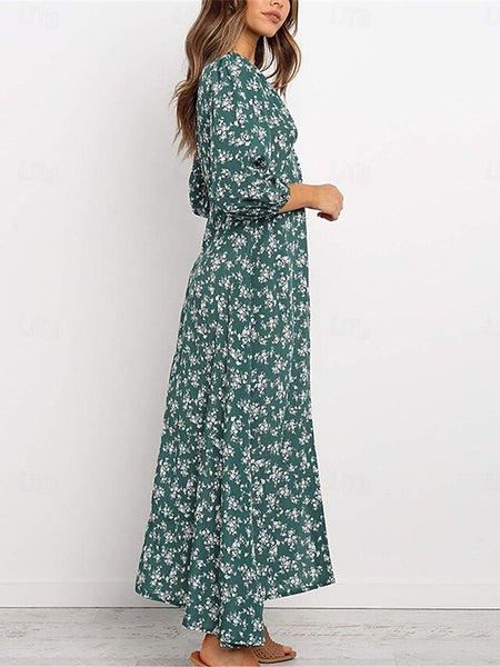 Women's Chiffon Dress Swing Dress Formal Dress Floral Print