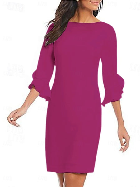 Sheath Cocktail Dresses Minimalist Dress Cocktail Party Knee