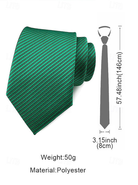 satin striped tie Men's FashionChic