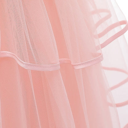 Kids Solid Party Color Dress Girls' Sleeveless FashionChic