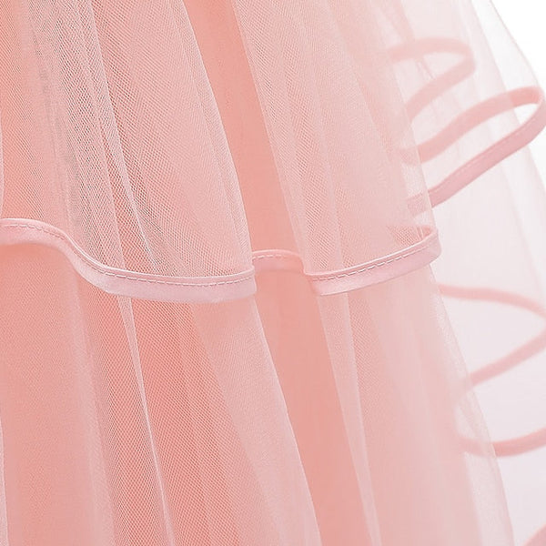 Kids Solid Party Color Dress Girls' Sleeveless FashionChic