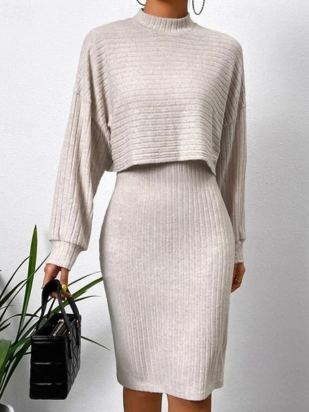 Women's Dress Set Slip Dress Midi Dress Elegant Casual