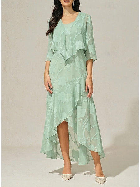 Women's Maxi Dress Ruffle Dress Elegant Wedding Wedding