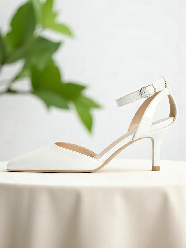 Gold Glitter Ankle Heels Strap Women's FashionChic