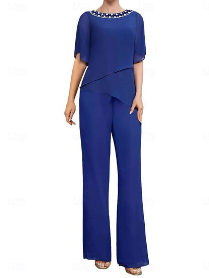 Guest Simple Elegant the Wedding Dress Pantsuit Mother of Bride FashionChic