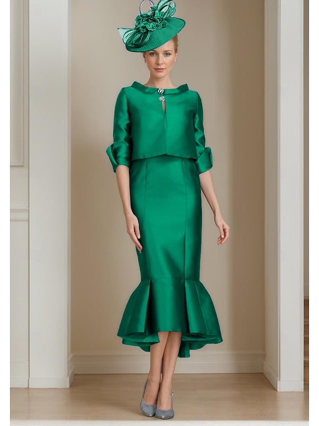 Dress Mother of Formal Guest Piece Bride Two the Mermaid Wedding FashionChic