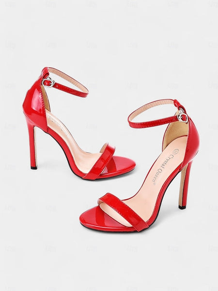 Metallic – Heel Sleek Women Wedding Sandals Stiletto for FashionChic