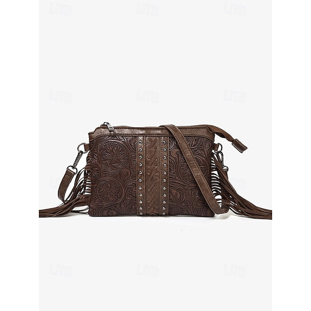 PU Crossbody Leather Bag Shoulder Wristlet Women's Bags FashionChic
