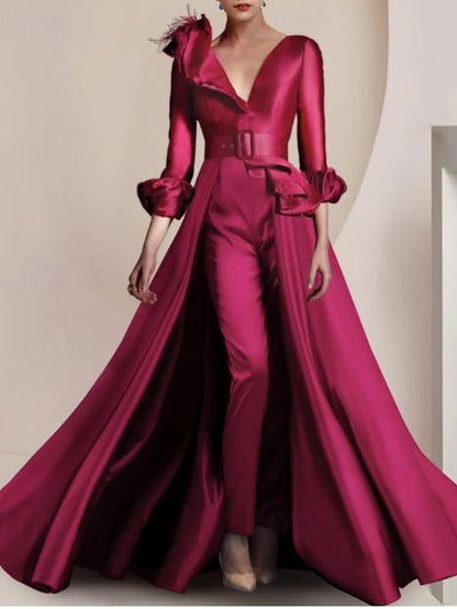 Pantsuit Formal Bride of / Two Jumpsuit Piece the Mother FashionChic