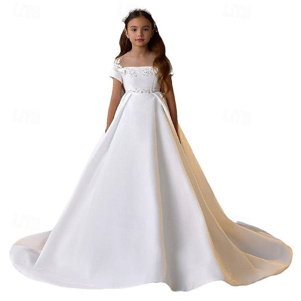 Girls' Communion Party Dress First Girl Flower FashionChic