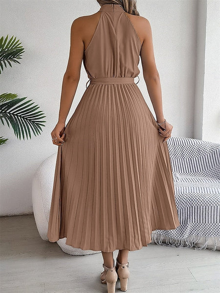 Women's Midi Dress Wrap Dress A Line Dress Pleated Dress FashionChic