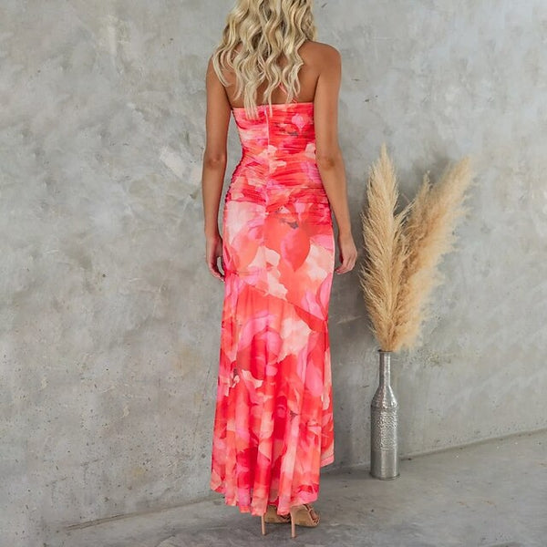 Women's Midi Dress Cocktail Dress Sheath Dress Print Dress FashionChic