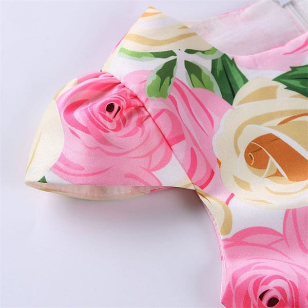 Kids Flower Dress Short Party Sleeve Floral Girls' FashionChic