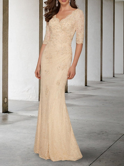 V Wedding of Guest Mermaid Sexy Dress the Mother Plus Bride Size FashionChic