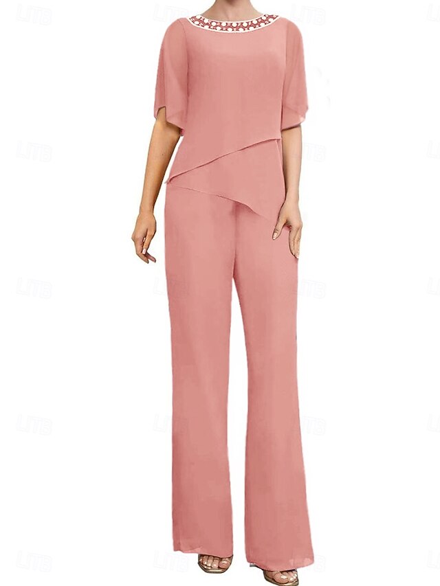 Guest Simple Elegant the Wedding Dress Pantsuit Mother of Bride FashionChic