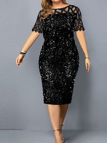 Tea Mother Elegant of the Dress Bride Neck Length Crew FashionChic