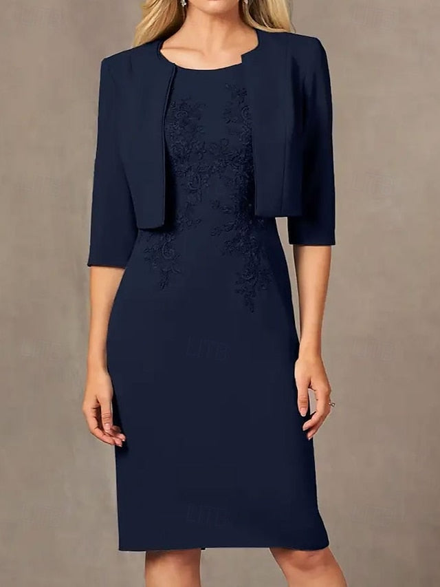 Beach Sheath / the Dress Column Suit Mother of Wedding Piece Two FashionChic