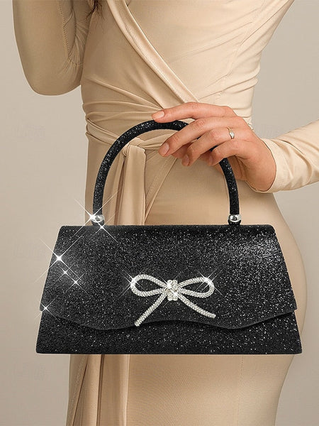 Clutch with Elegant Evening Women's Sparkling Glitter FashionChic