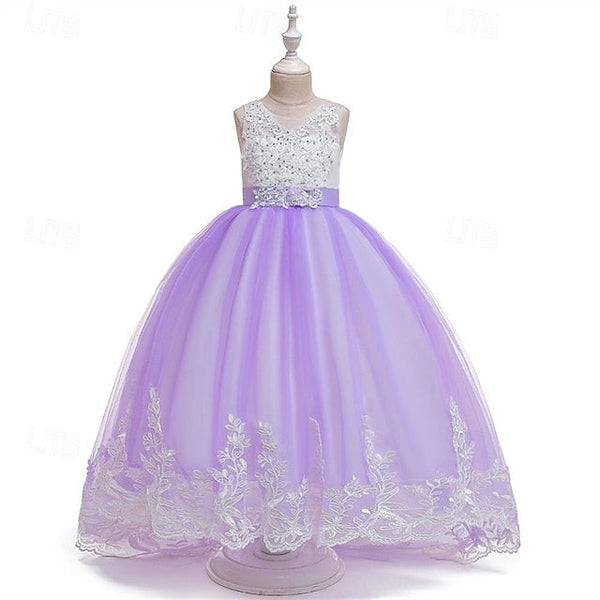 Kid's Girls' Girl Princess Dress Flower FashionChic