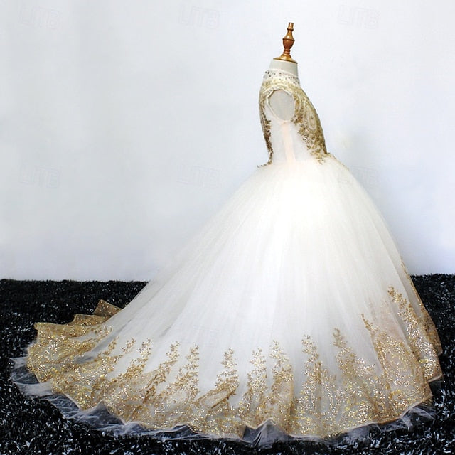 Flower Girls' Girl Kid's Evening Gown Dress Formal FashionChic