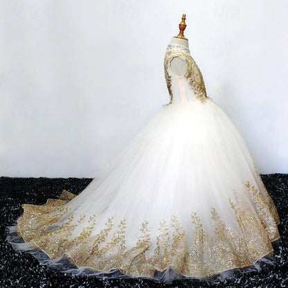 Flower Girls' Girl Kid's Evening Gown Dress Formal FashionChic