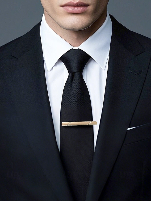 Clip Men's Colors 7 Tie Metal Classic Available - FashionChic