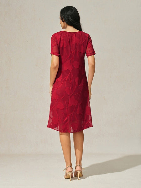 Women's Knee Length Dress Chiffon Dress Elegant Casual FashionChic