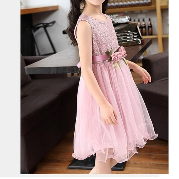 Girls' Flower Girl Party Dress Performance FashionChic
