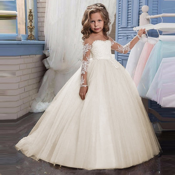 Dress Girls' Flower Princess First Girl Communion FashionChic