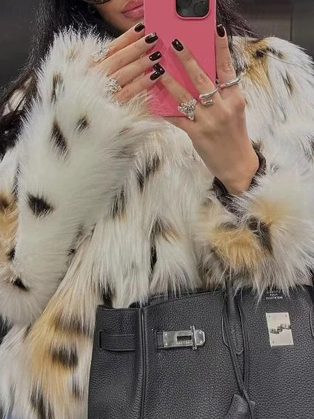 Fur Furs Leathers Faux Women's Coat Comfortable Warm FashionChic