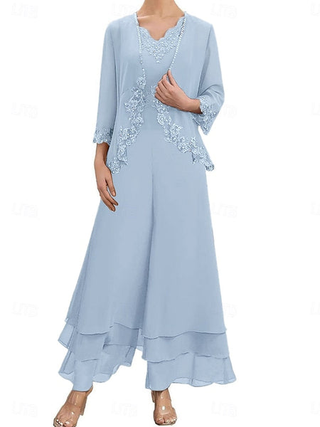 Sets Elegant the Wedding Dress of Mother Bride Guest FashionChic