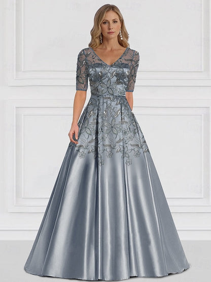 Simple the A-Line of V Bride Elegant Mother Dress Guest Wedding FashionChic