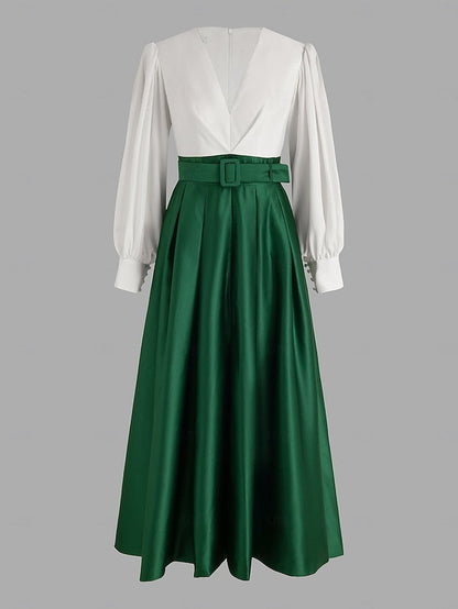 Wedding Floor High Split Gown Formal Evening A-Line Dress Guest FashionChic