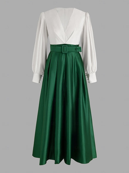 Gown High Guest Floor A-Line Dress Formal Split Wedding Evening FashionChic