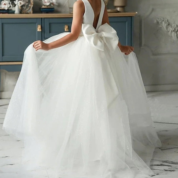 Sleeveless Performance Solid Kids Dress Girls' Colored FashionChic