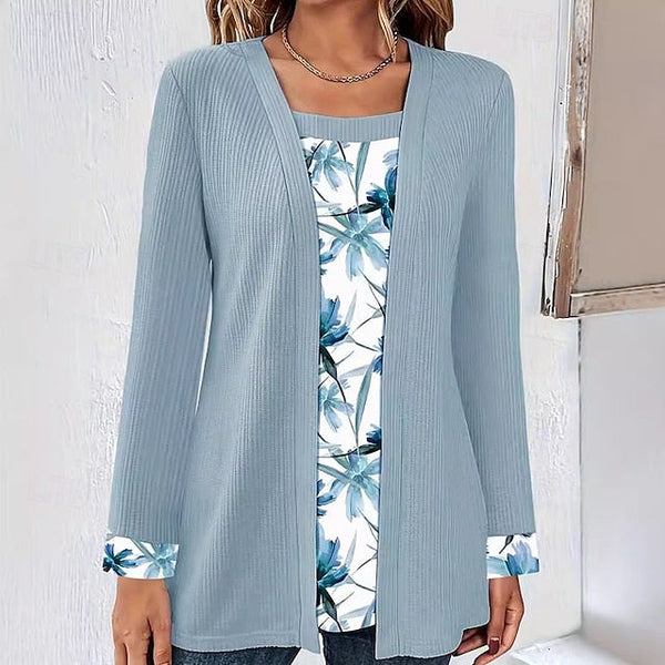 Women's Blouse Floral Graphic Elegant Stylish Casual Long FashionChic
