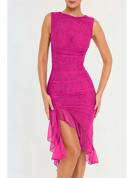 Women's Midi Dress Graduation Dress Cocktail Dress Wedding FashionChic