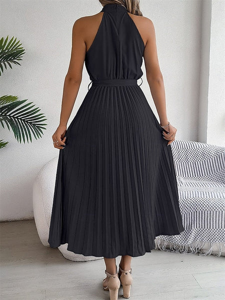 Women's Midi Dress Wrap Dress A Line Dress Pleated Dress FashionChic