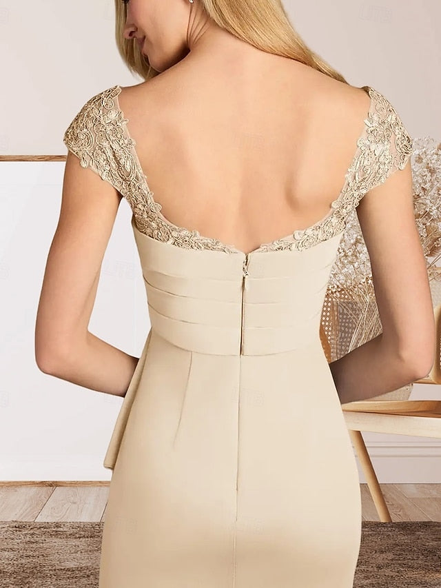 the Elegant Mother Guest A-Line Wedding Dress Bride of FashionChic