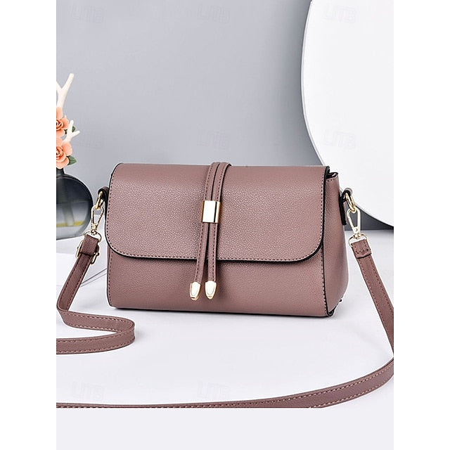 Burgundy Bags in Crossbody Leather Black Women's Faux and FashionChic