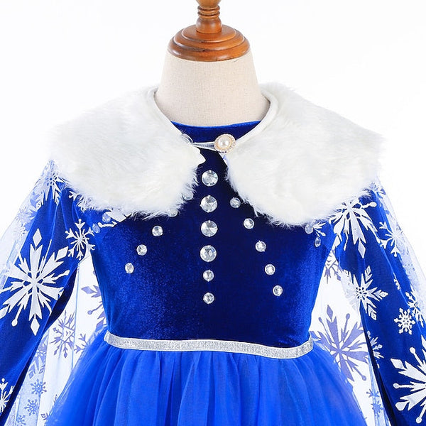 Frozen Girl Theme Flower Fairytale Dress Party Princess Elsa FashionChic