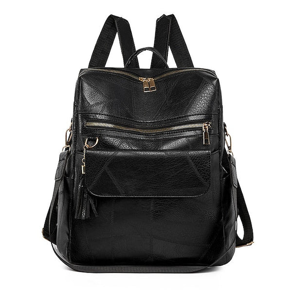 and Vintage Backpack Leather Tassel Purse with Women's Faux FashionChic