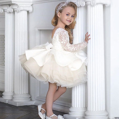 Kids Dress Girl's Girls' Flower Party Solid FashionChic