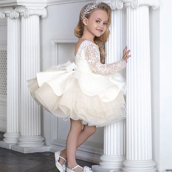 Kids Dress Girl's Girls' Flower Party Solid FashionChic