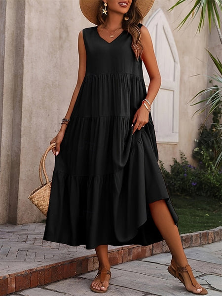 Women's Maxi Dress Casual Dress Swing Dress A Line Dress FashionChic