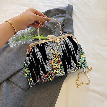 Synthetic Women's Bag Party Clutch Bags Dome Handbag FashionChic