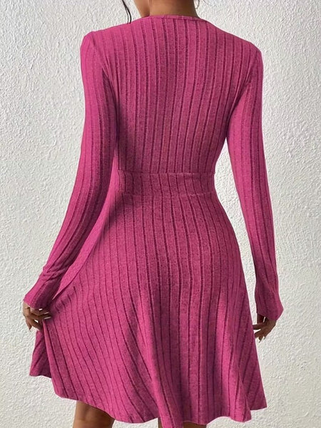 Women's Knee Length Dress Sweater Dress A Line Dress