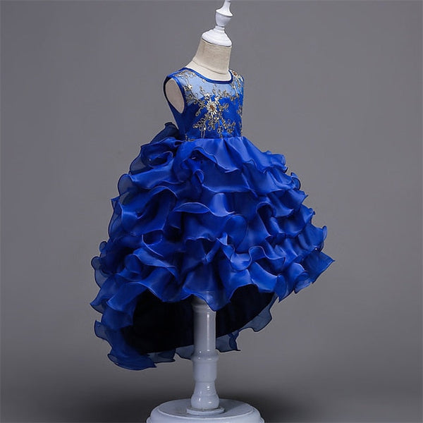Girls' Floral Summer Party Ruffle Kids 4-13 Dress Wedding FashionChic