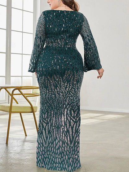 Elegant Size Plus of Curve Dress V the Bride Party Mother FashionChic