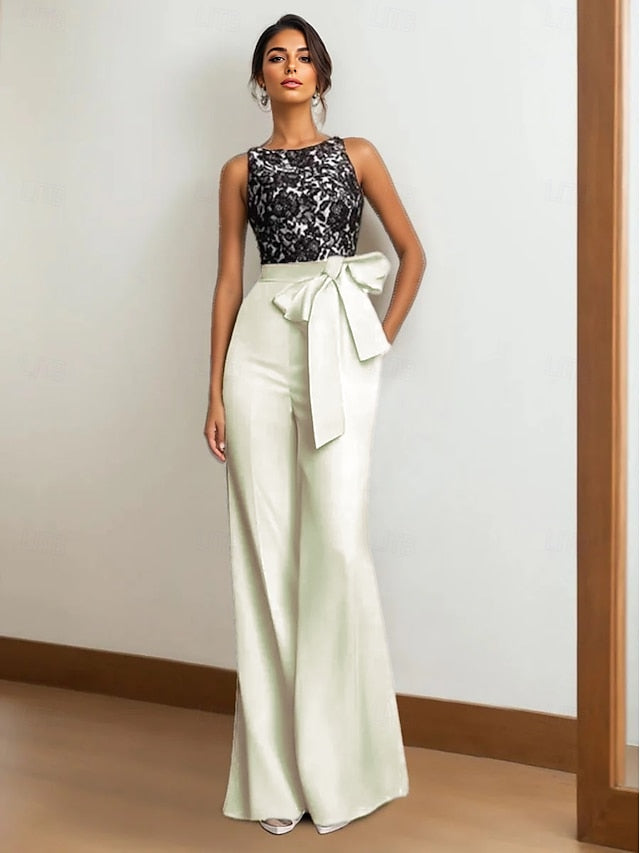 Jumpsuit Stretch of Mother Guest the Bride Dress Fabric Wedding FashionChic
